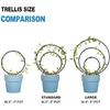 3Pcs Circular Trellis for Potted Plant Metal Plant Trellis for Climbing Plant Indoor Pots For Indoor Climbing Plant