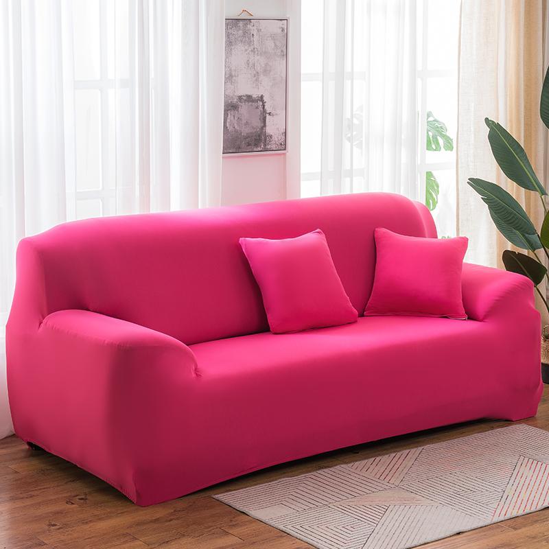 Solid Color Elastic Sofa Covers for Living Room Spandex Sectional Corner Sofa Slipcovers Couch Chair Cover Funda De Sofá