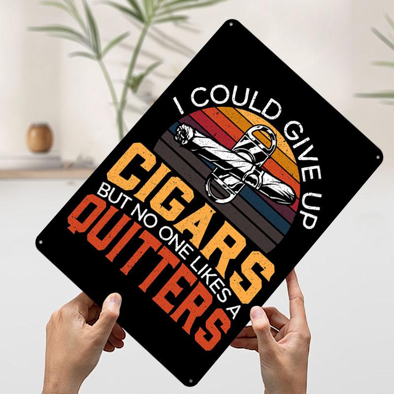 

Cigarette Smoker Tinplate Poster Customized Wall Art Vintage Retro Metal Signs for Room Decoration Home Decor Items Man Cave 7.9x11.8In(20x30cm)