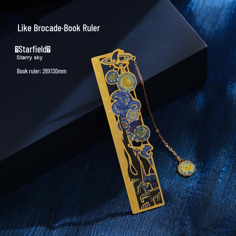 

Ван Гог Моне Цветочная Металлическая Закладка - Креативный Гравированный Подарок Cardboard Pack