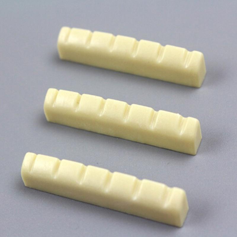 4 ks 43mm ploché dno předřezaný kostěný nultý pražec pro 6strunnou akustickou kytaru