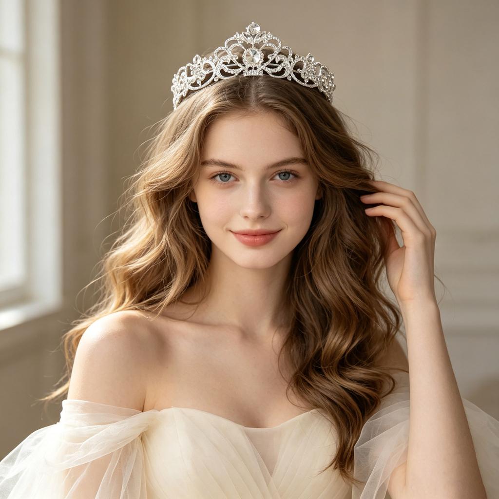 Barocke Kristall Diademe und Kronen Strass-Abschlussball Diadem Stirnband Braut Hochzeit Haar Accessoires Schmuck Krone Diadem Für Frauen