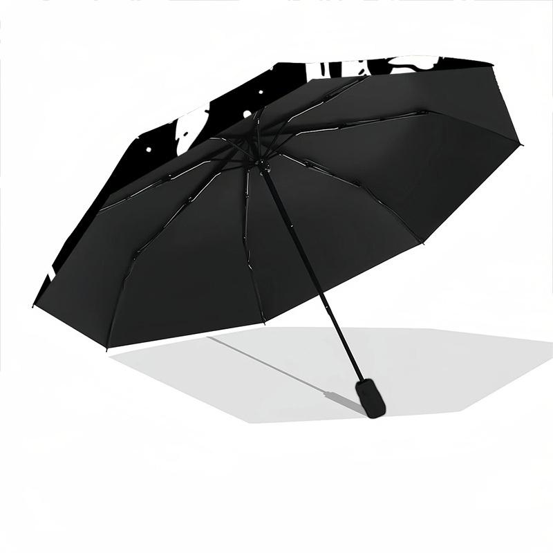 1pc Love Heart Automatic Open/Close Umbrella, Portable Folding Umbrella, Compact Travel Umbrella For098