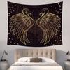 Tapestry aesthetics Black and white tapestry wall hanging, beautiful Trippy Boho fun hippie angel wings home decoration