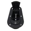 A Pair Car Modified Hood Lock General Racing Car Cover Lock with Keys(Black)