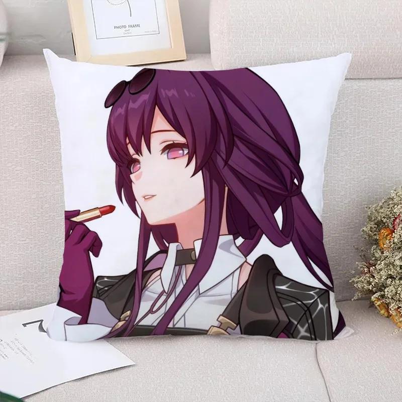 Honkai Star Rail Pillow Cover Cushions Home Decor Car Decoration Decorative Pillowcase  Cushion Covers for Bed Pillows Sofa