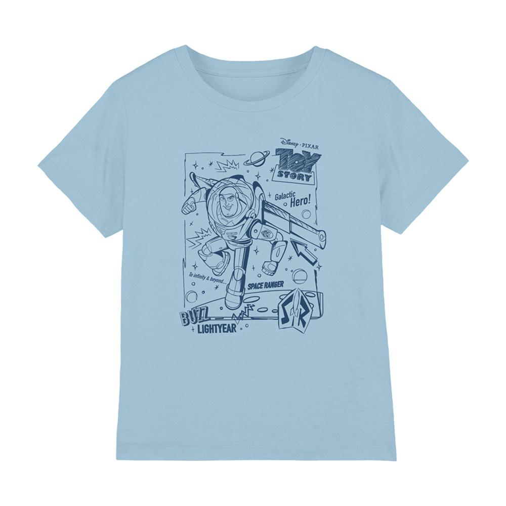 Toy Story Childrens/Kids Buzz Lightyear Sketch T-Shirt