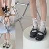 Lace Calf Socks Bowknot Middle Tube Sock Summer Hollow Out Stocking for Student Girl Lady Japanese Style Socks