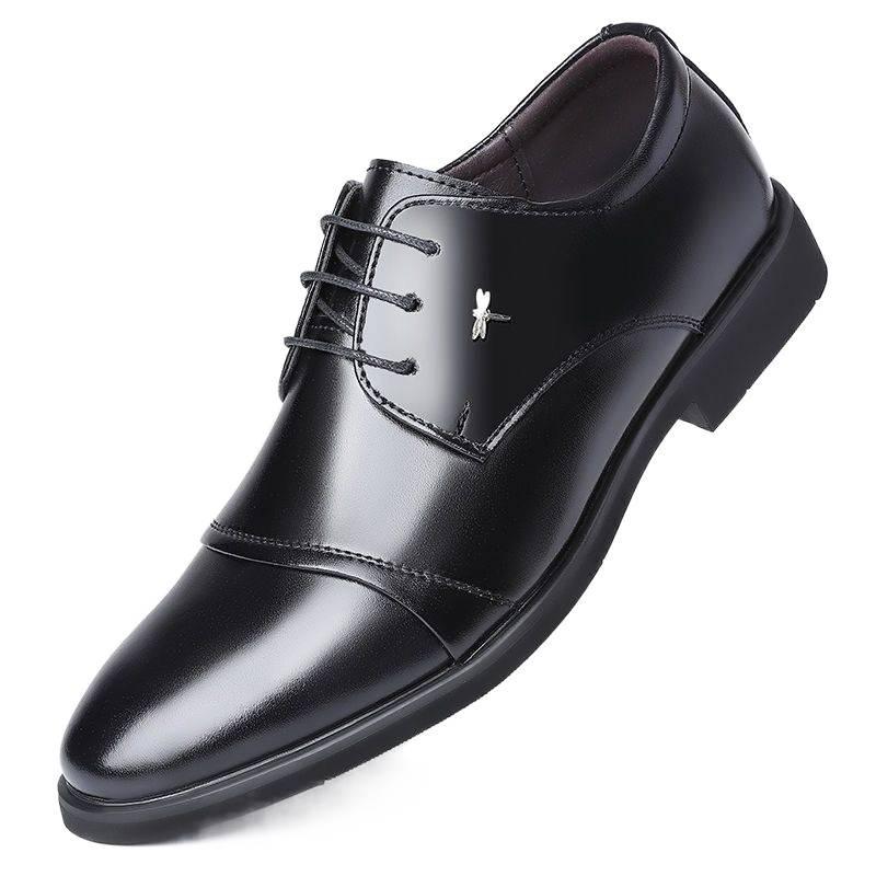 Dragonfly Genuine Leather British Style Height-Increasing Men's Formal Shoes