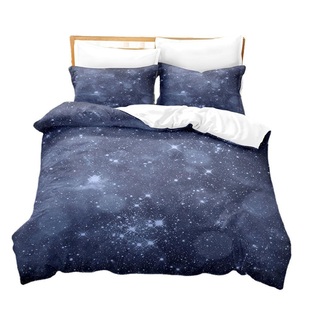 Export, Space, Starry Sky, Galaxy, Home Textile Bedding Kit, Quilt Cover, Pillowcase, Sheet Batch