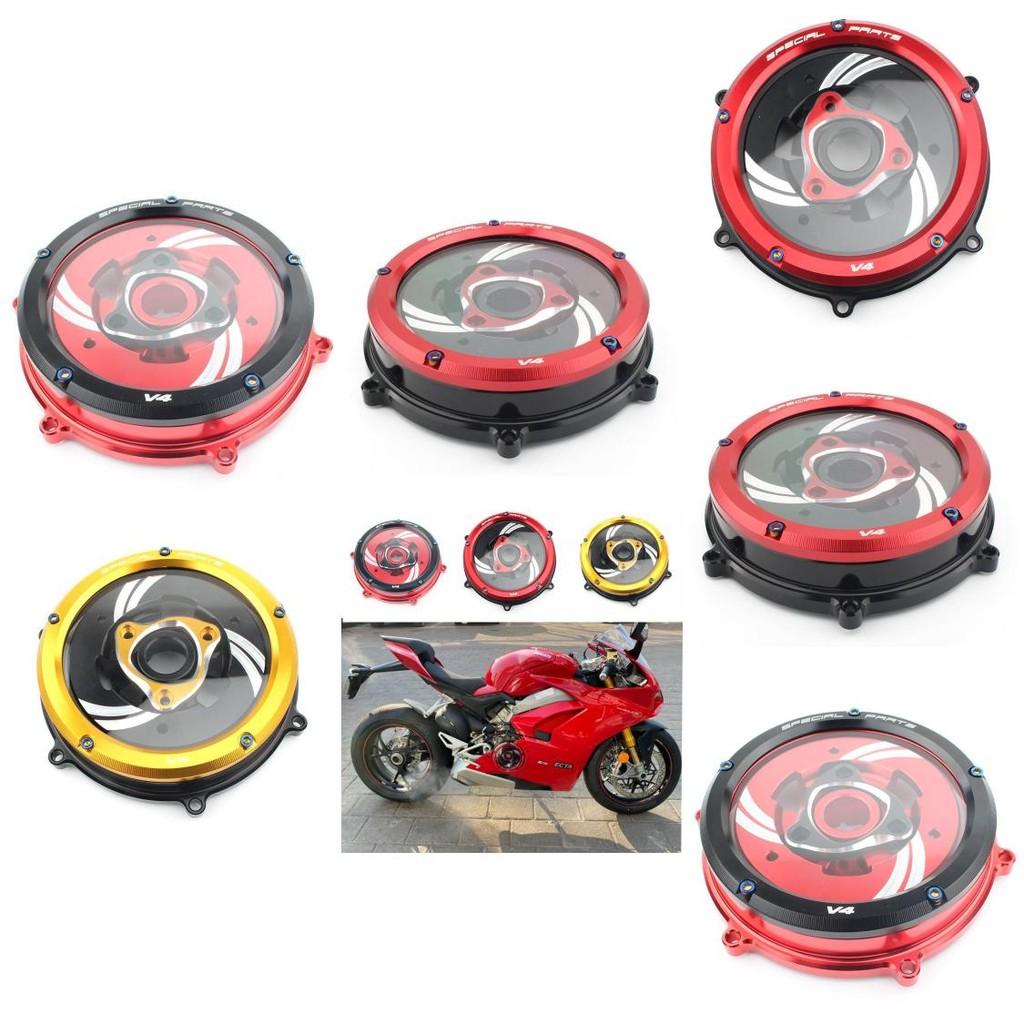 Custom Transparent Clutch Cover For Ducati Panigale V4 And V4s Enhanced Aesthetics