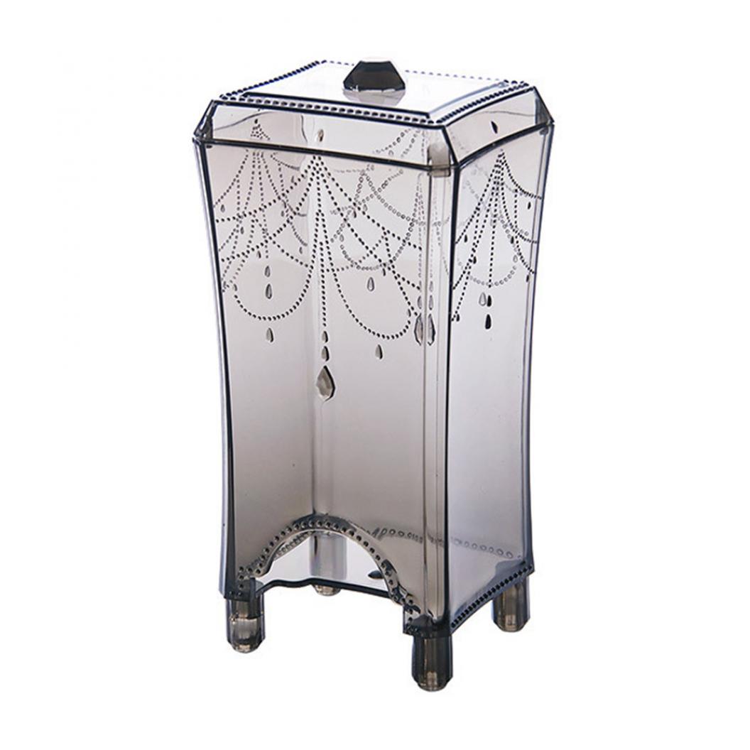 

Пластиковые ватные диски для макияжа, чехол, держатель, косметический органайзер, контейнер для хранения серый