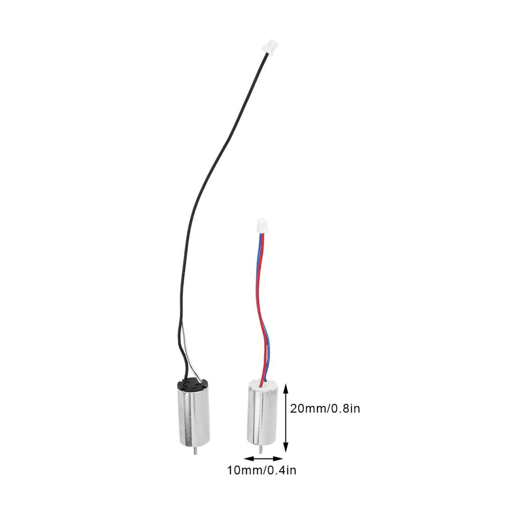 4pcs DC 3.7V 44000RPM Brush Motor 10x20mm Micro Motor Wire for Robot Drone