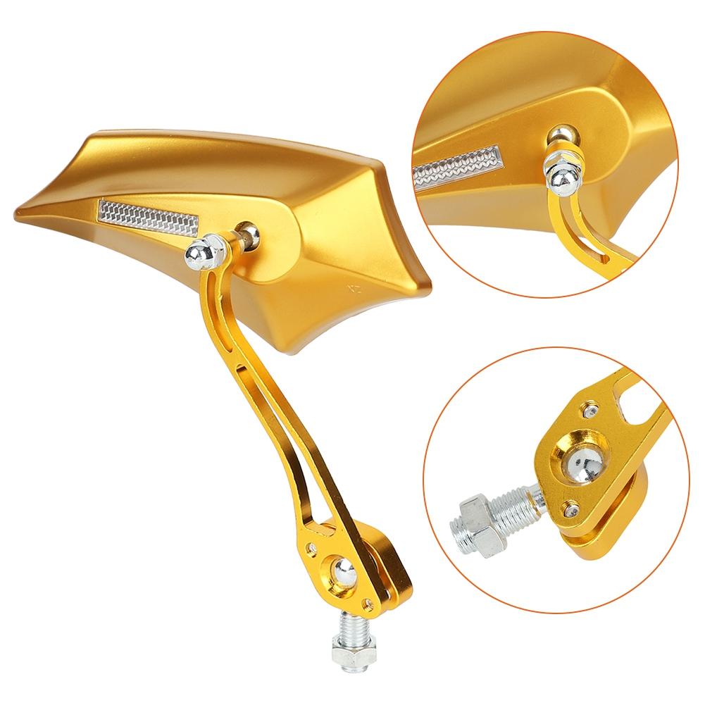 A Pair of   Motorcycle Motorbike Modified Accessories Rear View Rearview Mirror(Black)