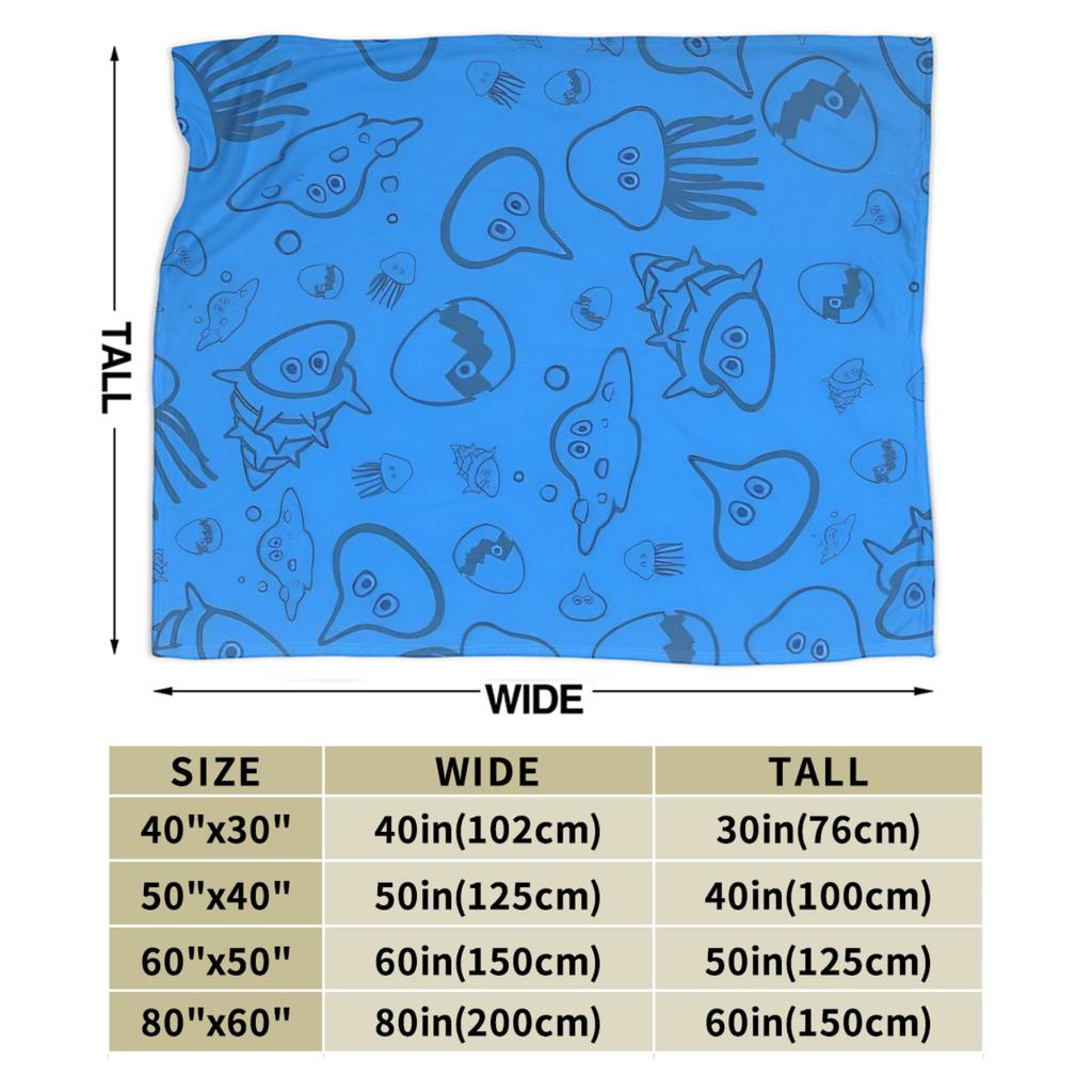 D-Dragon Quest Slimes Blanket Quality Soft Warm  Throw Blanket Winter Kids Couch Chair Sofa Bed Funny Bedspread
