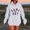 Hettegensere for kvinner Oversized gensere Langermet Uformell genser Hettegenser Topper