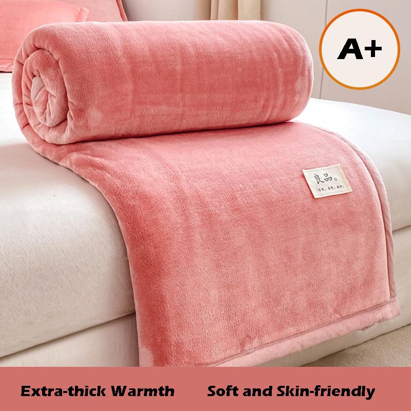 

3PCS Thermal Milk Fleece Blanket - Hypoallergenic Plush Throw for Sofa Bed with Slavic Knitting Motif 150x200cm