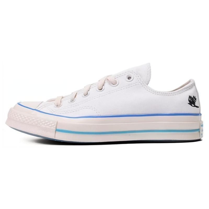 Converse Versatile Casual Relaxed and Comfortable Breathable Low-Top Canvas Shoes Unisex Vintage White