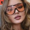 Vintage Semi-round Sun Glasses Women Fashion Monoblock Outdoor Goggle Shades Ins Trending New Design Sunglasses