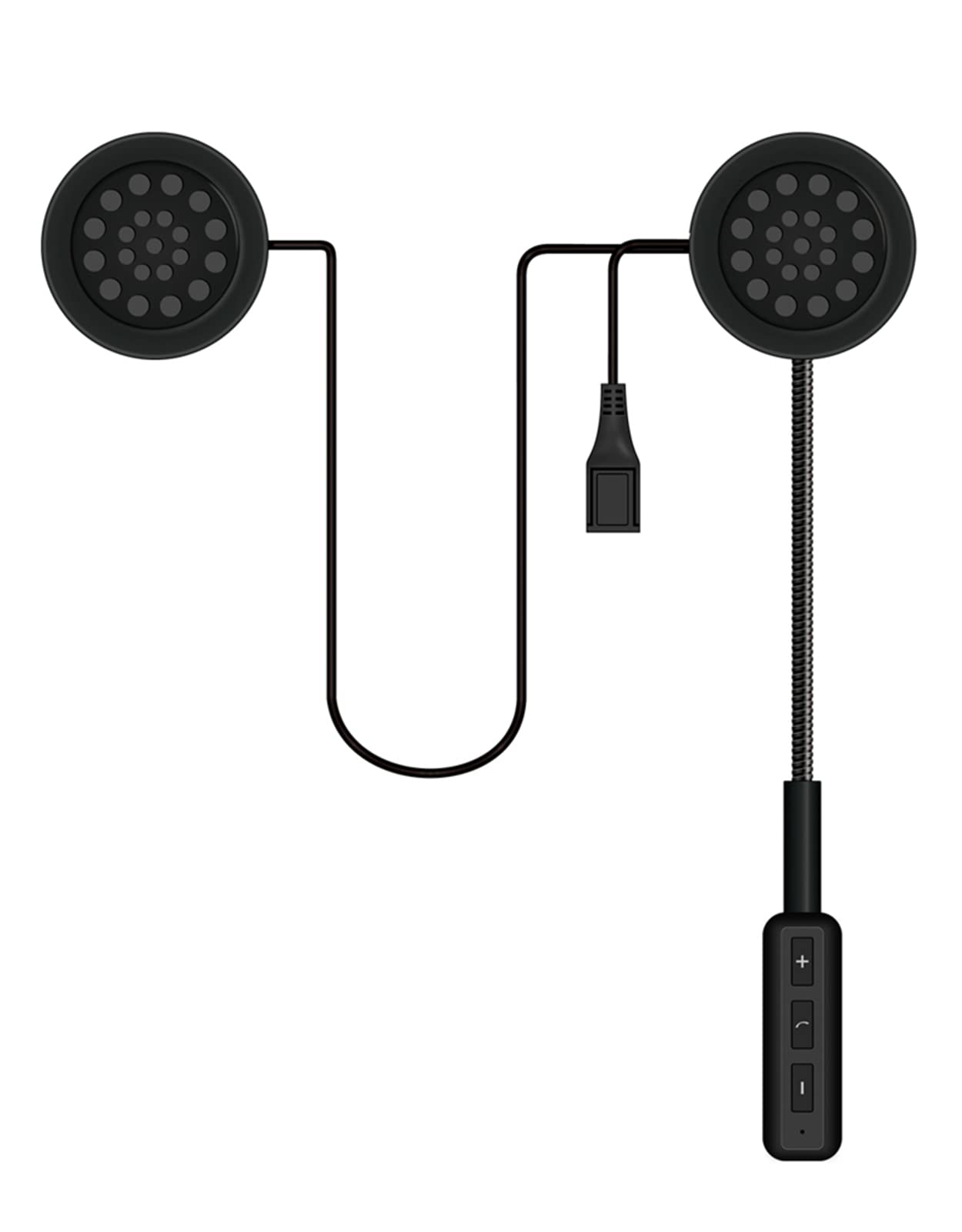 

[Improved Model] SETHDA Motorcycle Intercom, Bicycle Helmet Speaker, Bluetooth 5.0, Earphones, Hands-Free Calling, Automatic Answering, Helmet