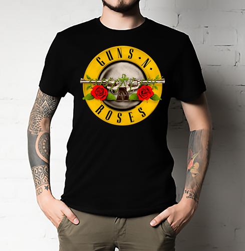 GUNS N ROSES T-shirt Distressed Hard Rock Tee GnR Slash Axl Rose Adult Men s New S разноцветный