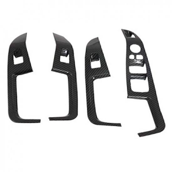 Carbon Fiber Interior Window Switch Panel Cover For BMW X5 G05 X7 G07 2019 2020