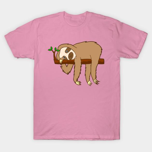 T Shirt Women Cute Lazy Sloth Harajuku Print Kawaii Tshirt Summer Short Sleeve Female T-Shirt Top Tee