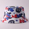 Digital printing small edge bucket hat spring and summer double-sided can wear outdoor sunshade basin hat spot