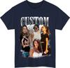 Personalised Bootleg TShirt Custom Name And Photos Birthday Party Gift Tee Top