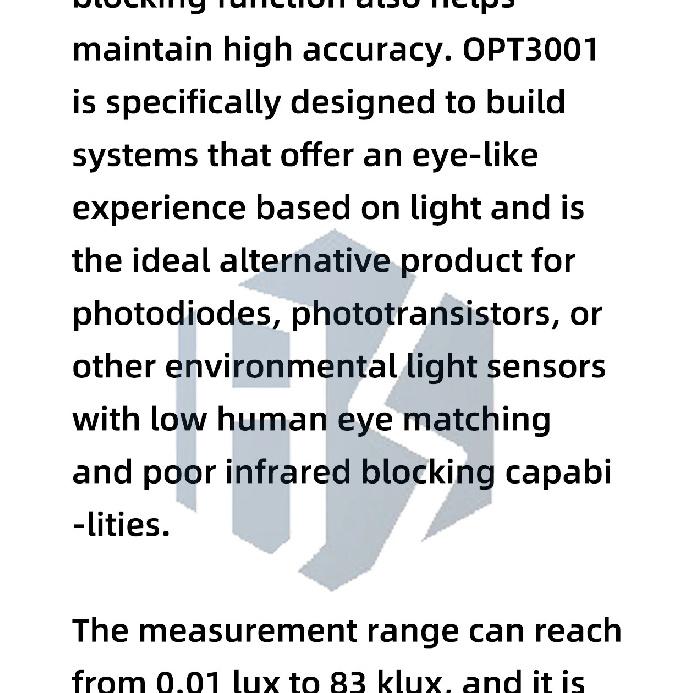OPT3001 Human Eye Calibrated Light Sensor Module - I2C/IIC Single-Chip Embedded Detector