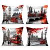 London Street View Cushion Pillowcase Printed Polyester 45x45cm Throw Pillowcover Decorative Sofa Cushion Pillowslip Home Decor