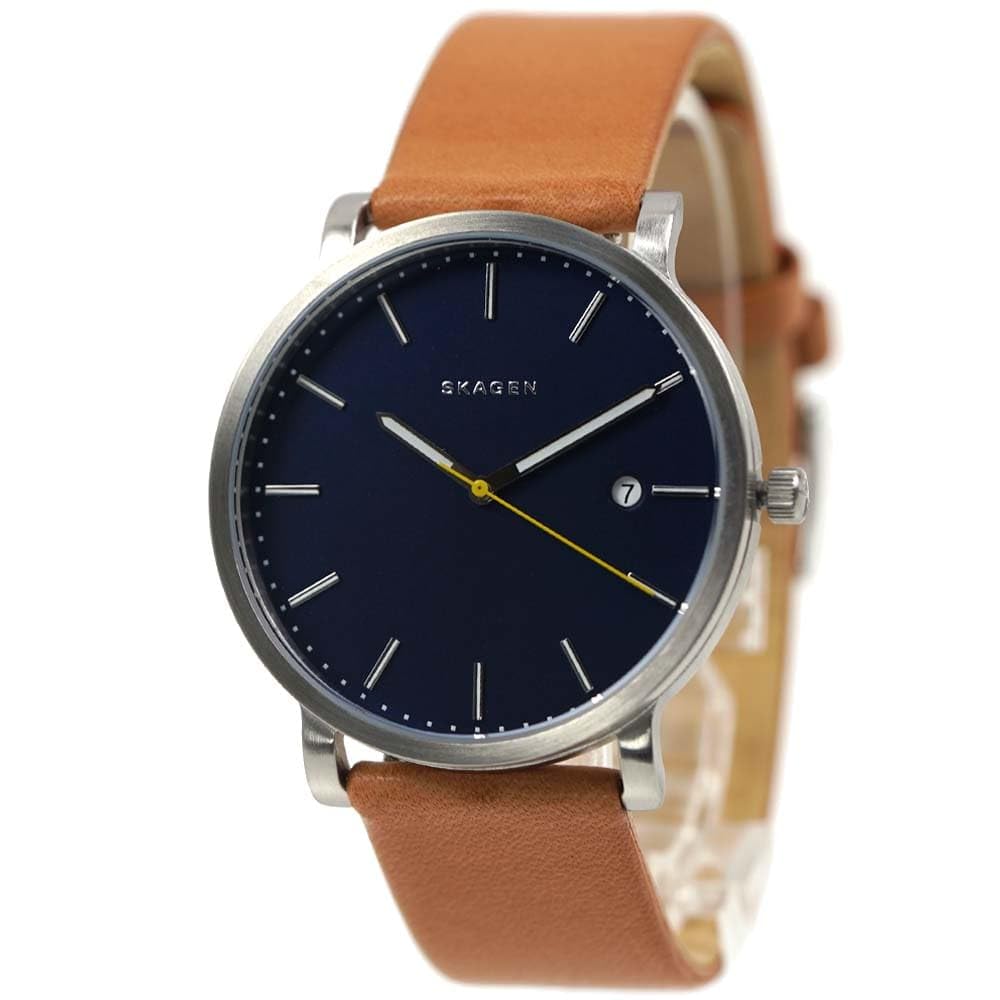 Skagen Watch HAGEN Blue Dial Brown