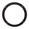 Universal Elastic Leather Steering Wheel Cover with 3D Diamond Embroidery