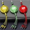 3 In 1 Fast Charger USB Data Cable Car Accessories For Jeep Grand Cherokee Wrangler JK Gladiator Compass Renegade Patriot Libert AKL1