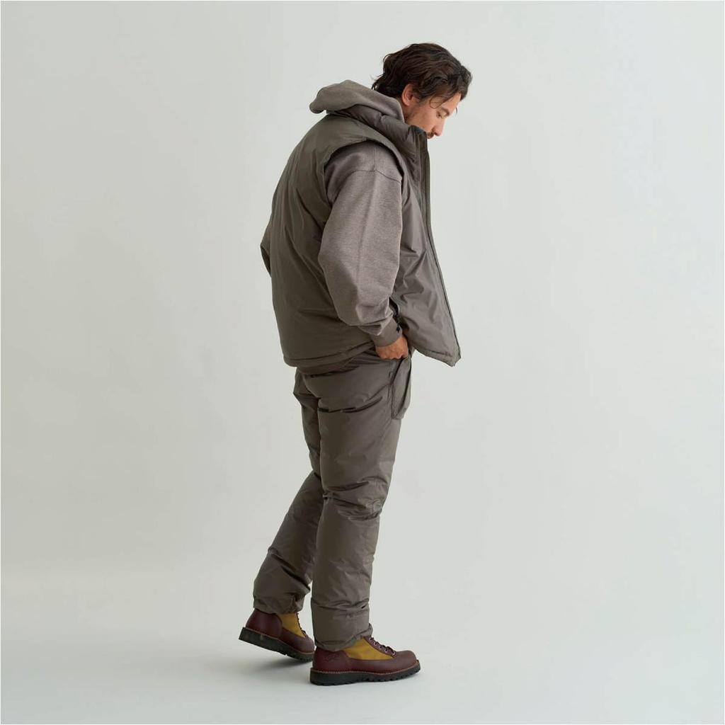 NANGA Men's 2025 Aurora Tex Stand Collar Down Vest, Size M. Brown (ND2441-1N010-A)