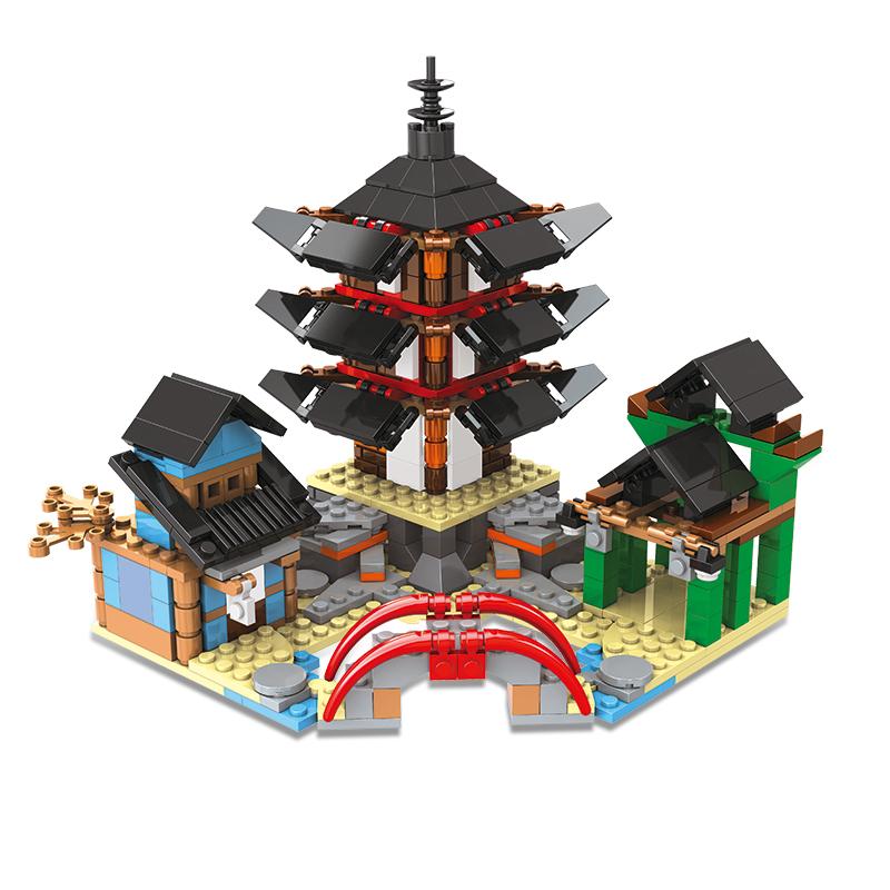 

Temple building blocks, architectural building block set, educational toy, Christmas gift, birthday gift (525 pieces)