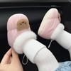 Unisex Baby Toddler Warm Velvet Socks Shoes - Cute Casual for Newborns (0-12 Months)