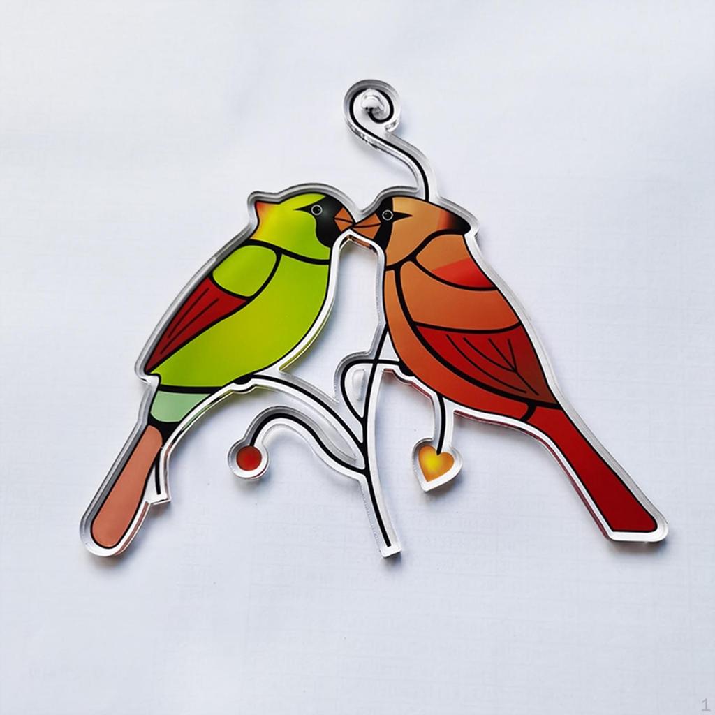 Acrylic Birds Car Doors Branch Fence Ornaments
