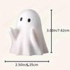 Cute Ghost Pen Holder Ornaments Halloween Adorable Ghost Pencil Stand Resin Ghost Figurine For Home Office Desktop Decorations