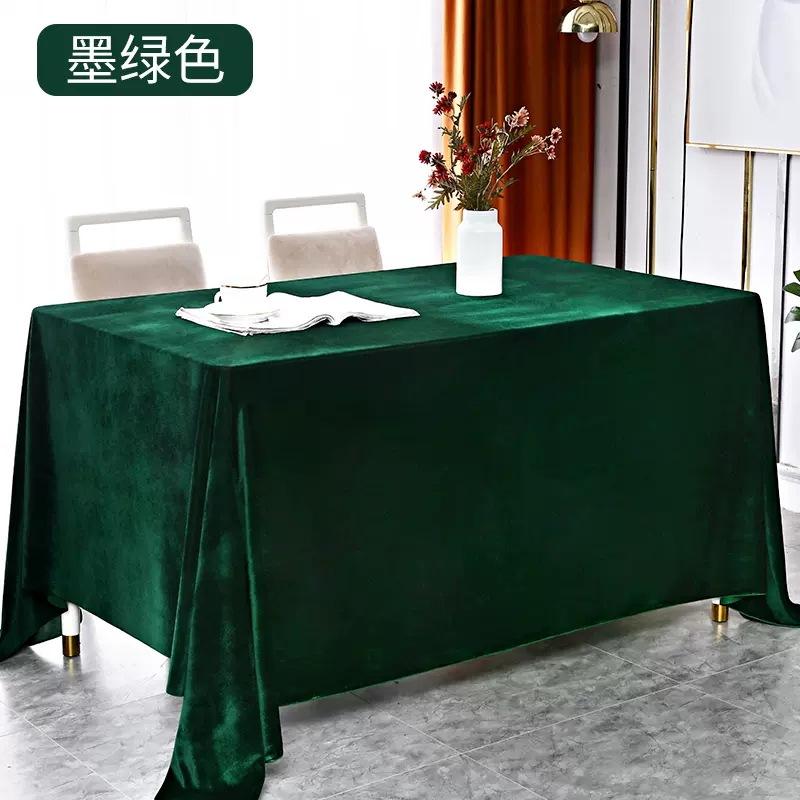 New Velvet Tablecloth with A Flowing and Stylish Design for Conference and Banquet Decoration Rectangular Universal Tablecloth