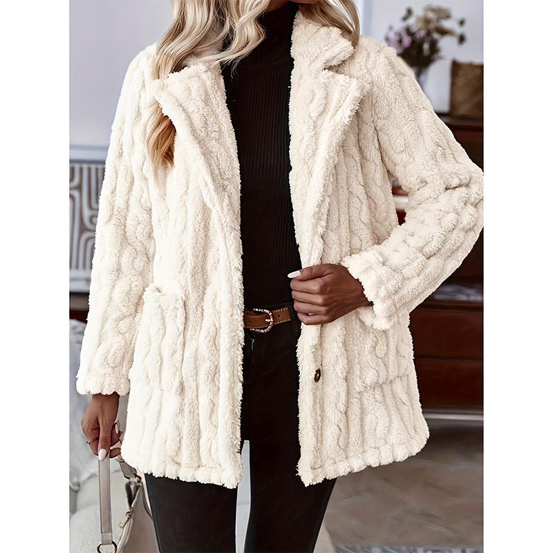 Autumn and winter popular plush versatile casual jacket