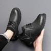 Retro Ankle Oxford Shoes Genuine Leather Men Thick Soled Boots  Boots Lace Up Outdoor Motorcycle Boots Business Sneakers Botas