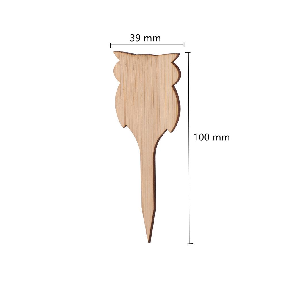 Plant Labels Wooden Plant Sign Tags Multi-Type Bamboo Garden Markers Bonsai Seed Potted Flower Vegetable Succulent Tool 5/50Pcs