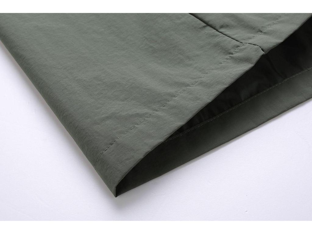 Męska kurtka wiatrówka o średniej długości - Wiosna/Jesień, Lekka, Casualowa outdoorowa, Wielokieszeniowa, Duże rozmiary