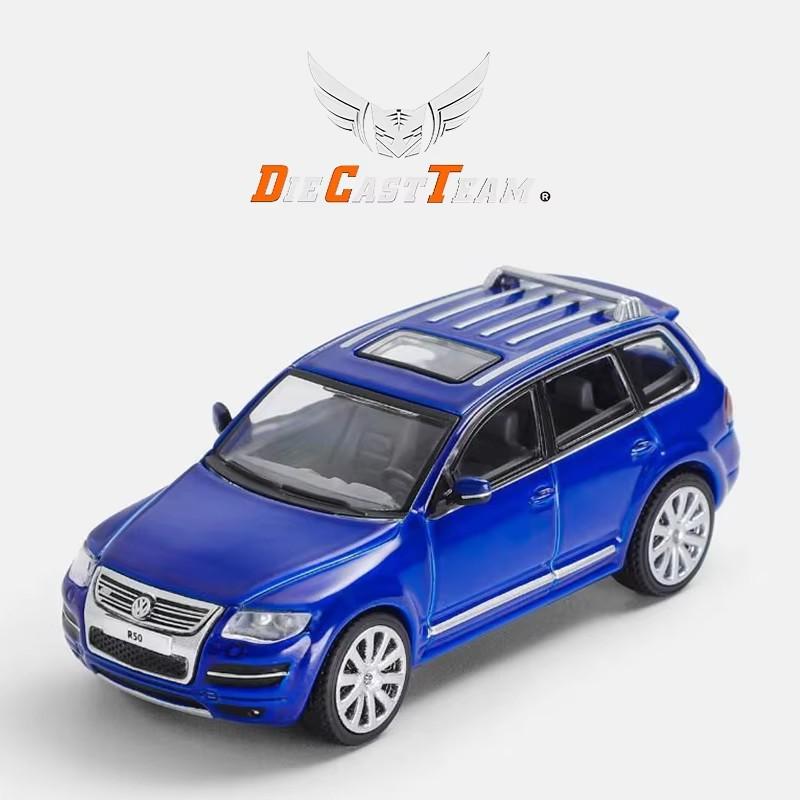 W127SHADOW / DCT 1/64 Volkswagen Touareg R50 Car Alloy Toys Motor Vehicle Diecast Metal Model Kids Xmas Gift Toys for Boys