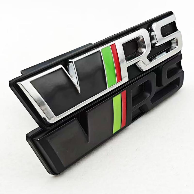3D Kovové Logo RS Znak Auto VRS Písmena Logo Přední Maska Zadní Víko Kufru Znak Odznak Samolepka Příslušenství