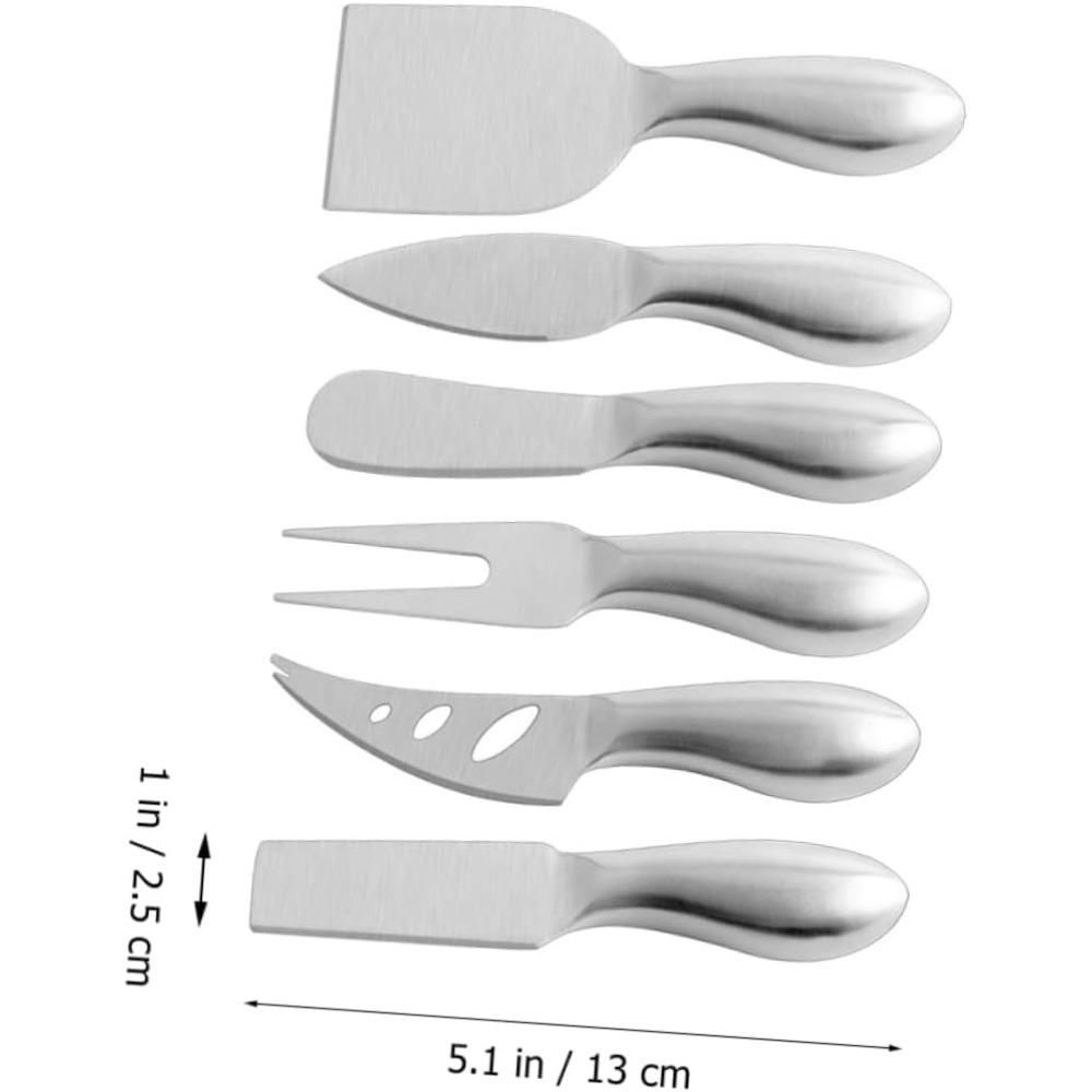 6 Piece Butter Cutter Slicer Cheese Slicer Set Stainless Steel Cutters for Kinds of Cheese Butter  Kitchen Gadget