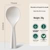 Silicone & Stainless Steel Stand-up Rice Paddle - High Temp Resistant & Non-stick