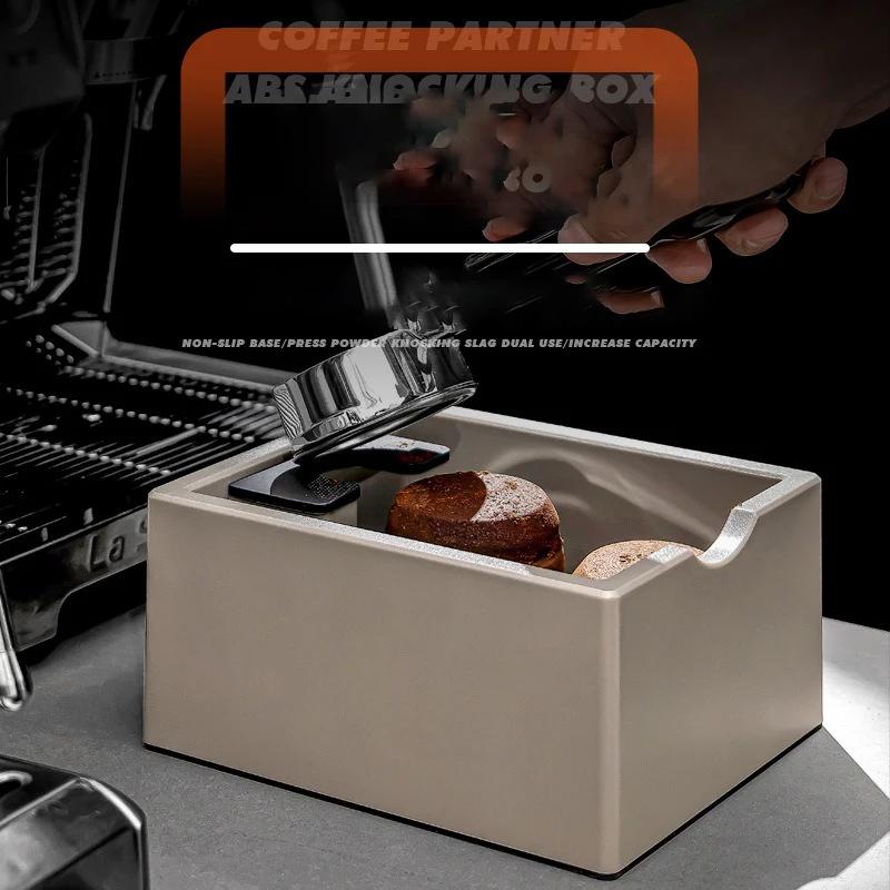 Espresso ABS Knock Box Kaffeesatzbehälter Abnehmbarer Knock-Schlackeimer Anti-Rutsch-Boden Professionelles Barista-Zubehör