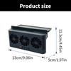 Auto Air Vent Fan Ventilation Radiator Car Cooling Fan Front Rear Window Exhaust Fan USB Charging Battery Solar Powered